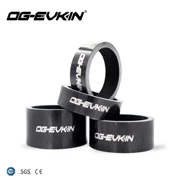 

OG-EVKIN CS-004 1/8" Carbon Bicycle Spacer Set 28.6MM 4 Piecs Marble Texture Glossy Spacers Headset Spacer Bike Spacers Kit
