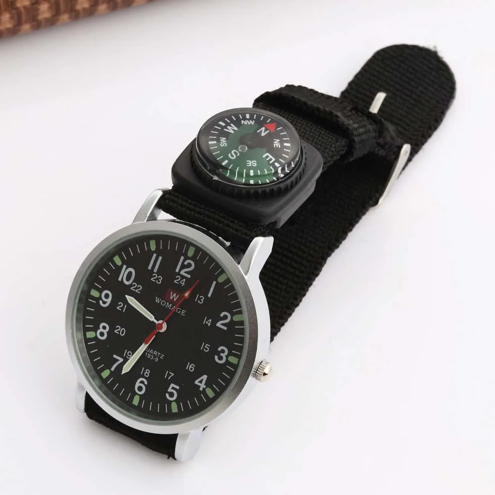 Womage Kids Watches Children Fashion Outdoor Sports Watches Boys Military Officer Fabric Band Watch Kid Watch relogio masculino 6