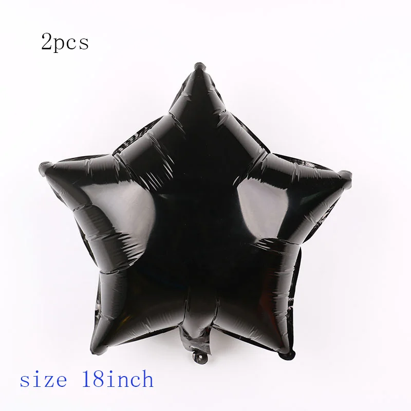 2pc black 1 комплект шампанского с новогодней фольгой воздушный шар с черными и золотые воздушные шары комплект для счастливого Нового года вечерние украшения детские подарки - Цвет: 2pc black