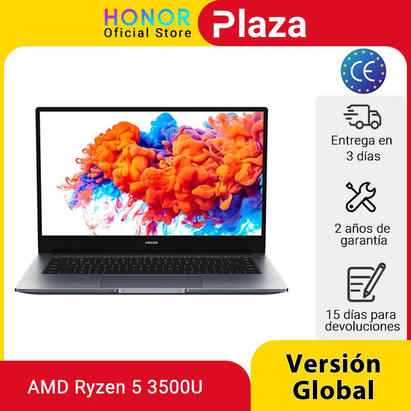 Глобальная версия Huawei Honor MagicBook 14 ноутбук 0 дюймов FHD AMD Ryzen 5 3500U 8 Гб 256 ГБ SSD 65 Вт