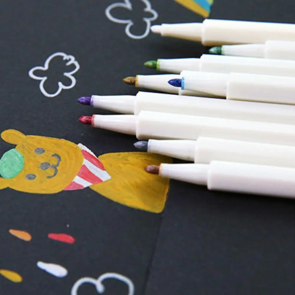 

30pcs Art Drawing Painting Marker Pens Metallic Color Pen for Black Paper School Office Supplies Stationery Signature Pen