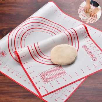 

60cm x 40cm Kitchen Cooking Tools Baking Tray Inner Liner Collapsible Non-stick Silicone Baking Mat Kneading Dough Pad