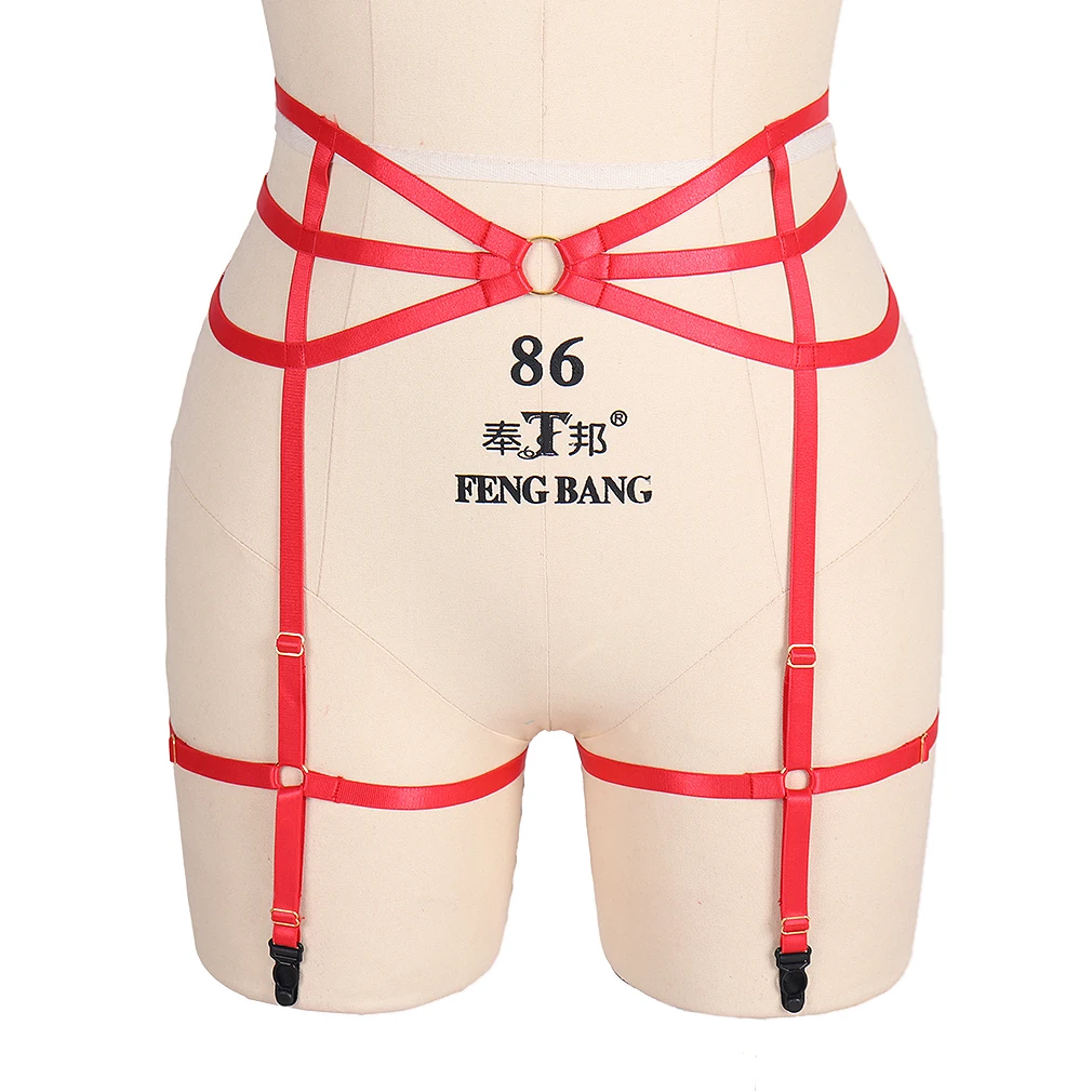 Bondage Adjustable elastic harness garter belt stockings sexy lingerie female tight-fitting belt line belt garter belt