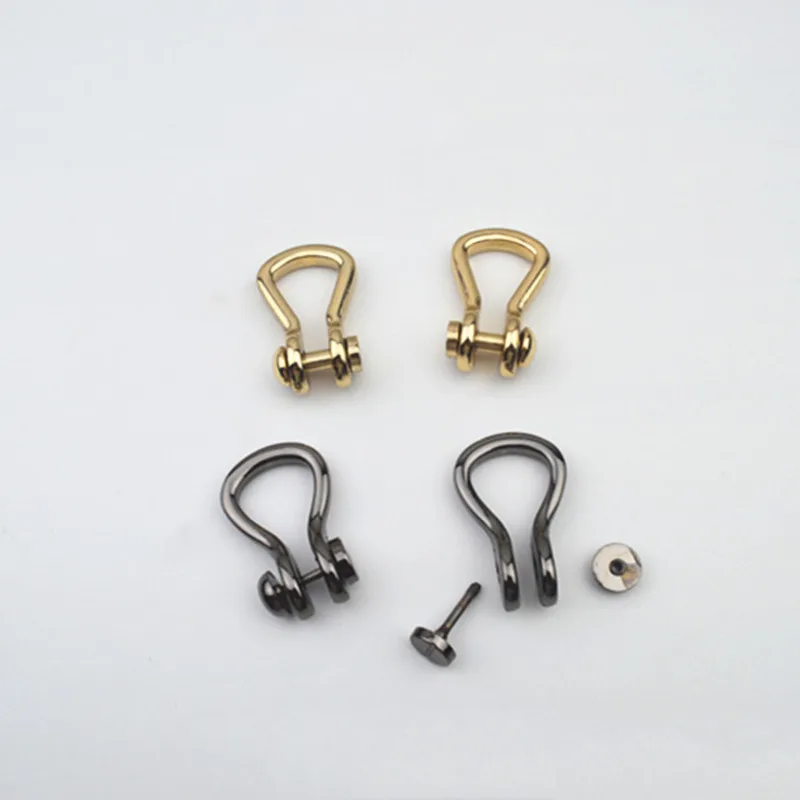 3pcs Metal Bag Side Anchor Gusset Hanger Clamps Edge Link Hardware with D Rings for Purse Strap | Багаж и сумки