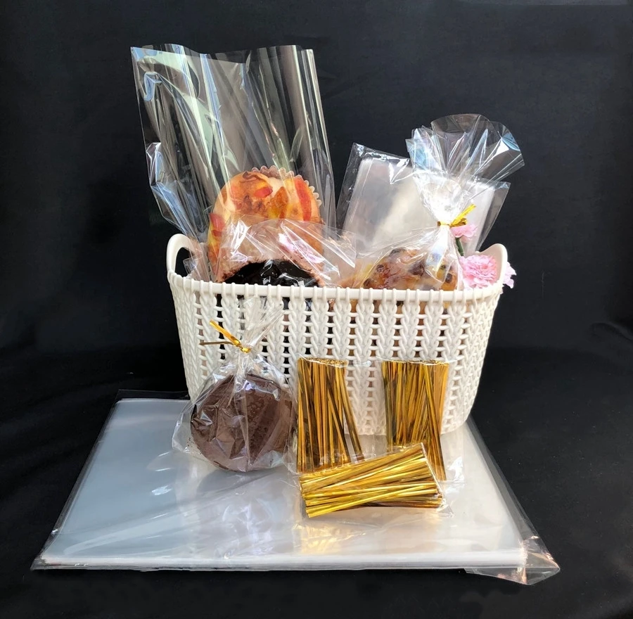 StoBag Clear Plastic Bag Flat Open Top For Candy Cookie Bread Food Opp Cake Gift Packaging Bags Wedding Party DIY Cello