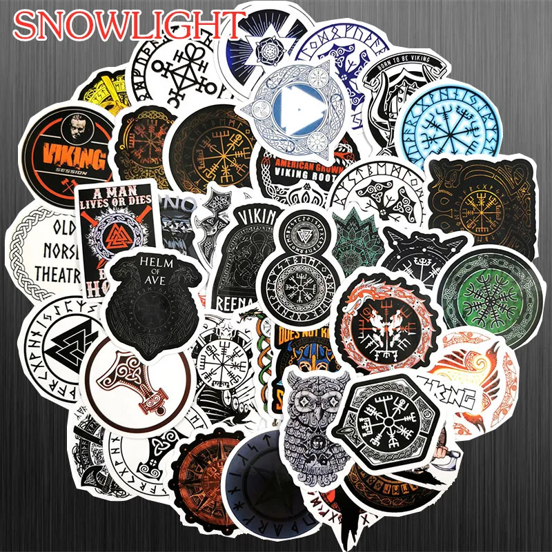 10/50Pcs/set Viking Totems Stickers For Scrapbook Bicycle Skateboard Refrigerators Luggage Laptop JDM Adventure Stickers