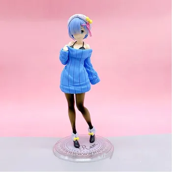 

23CM Re:Life In A Different World From Zero Knit Dress Rem GK PVC Action Figure Collection Model Toy With Box M3331