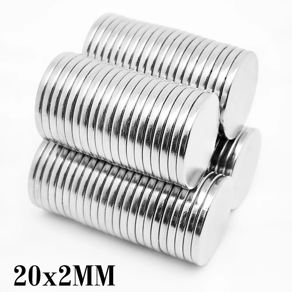 20×2 mm Round Search Magnet N35 Permanent Neodymium Magnets Disc 20x2mm Rare Earth Magnet Strong 20*2