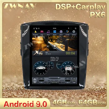 

vertical Tesla screen Android 9.0 Car multimedia Player unit For MITSUBISHI PAJERO V97 V93 Shogun Montero 2006+ GPS radio stereo