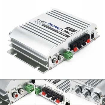 

300W DC 12V Amplifier Booster Radio MP3 Stereo for Car Subwoofer Home Hi-Fi 2.1