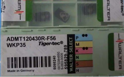 WALTER 10 шт карбидные вставки ADMT120430R-F56 WKP35