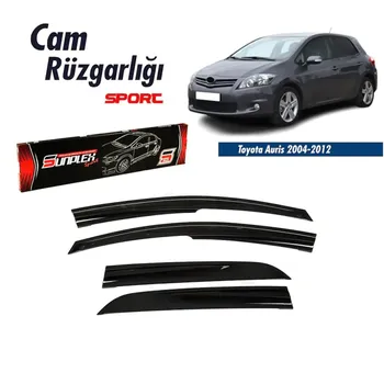 

Rain Window Visor Wind Deflectors For Toyota Auris Accessories 2004-2012 Piano Black 4 pcs