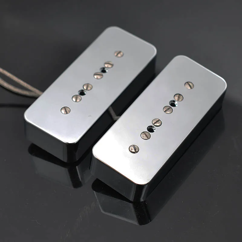 Acessórios para Captador de Guitarra Alnico Soapbar Vintage 90 P90 Pescoço ou Ponte Prata - Preto Branco Creme 1 Peça 5 p - Image 4
