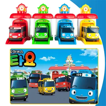 

4pcs/set Tayo Bus car Ejection Toy Bus Model Toy Diecasts & Toy Vehicles Car Kids Toys Vehicle For Children Juguetes Big Size