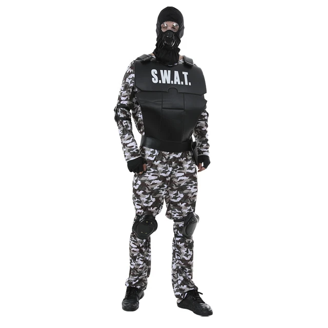 Snailify Men Swat Costume Halloween Costume For Adult S.w.a.t.