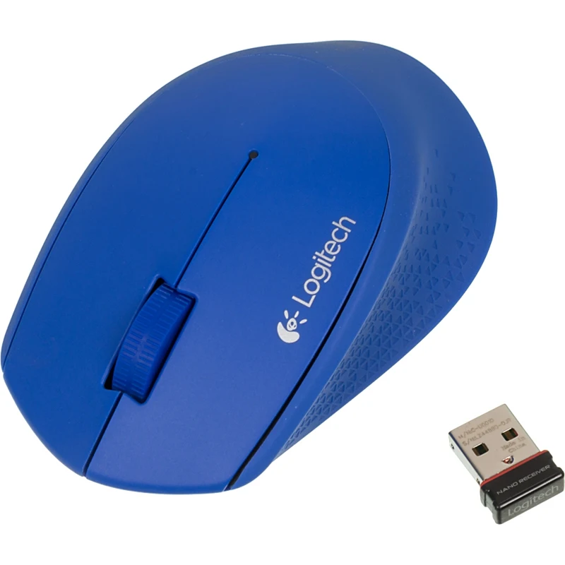 Мышь Logitech M280 синий оптическая(1000dpi) беспроводная USB(2but