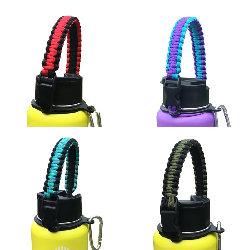 Umbrella Rope Wide Mouth Bottle Mug Hand Reel Sports Bottle Handle Hand Strap Umbrella Rope Woven Plastic Ring Kettle Rope Pz