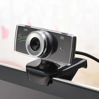 

Webcam Hd Web Camera With Built-In Hd Microphone Usb 2.0 Plug Cmos Web Cam 360 Degree Mic Clip-On For Skype Computer Desktop