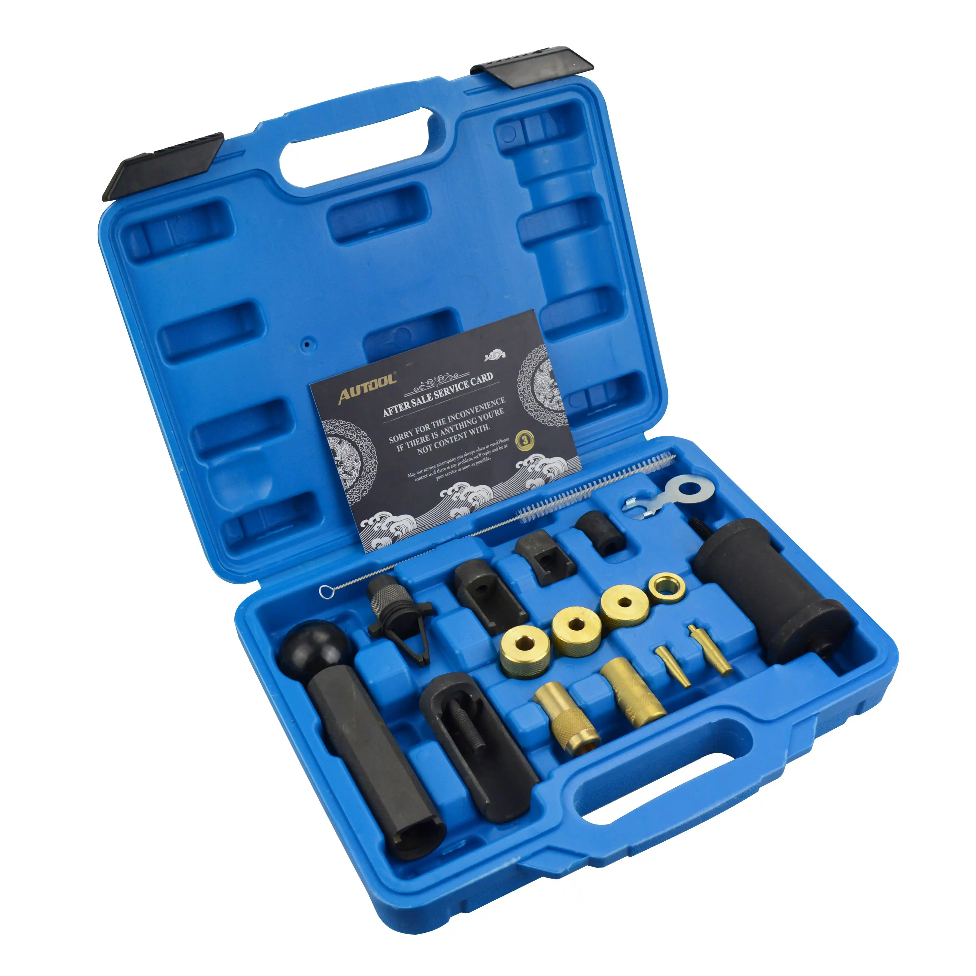 18Pcs Engine Injector Removal Puller Kit Injector Puller Remover Installer Tool Set Fit for FSI Petrol European Vehicles