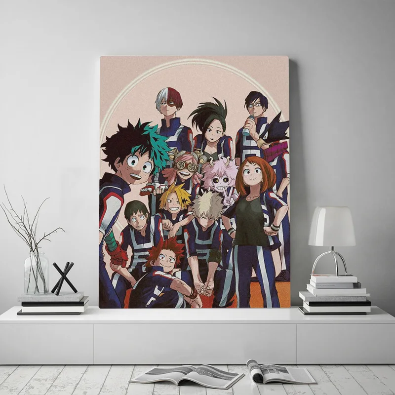 Boku no hero academia Anime ART Wall Scroll Poster Home Decor 41X55CM Y62