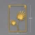 Nordic Style Wall Hanging Decoration Leaf Shape Iron Art Creative Retro Round Wall Shelf Decorative For Bedroom Living Room