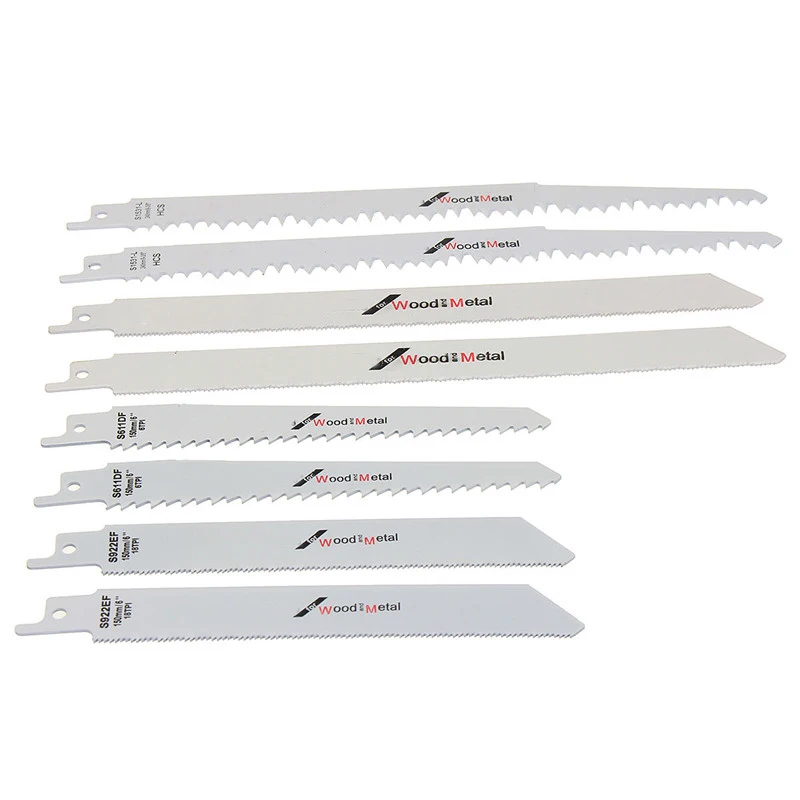  New 8pcs/Set HCS Reciprocating Saw Blades For Makita Hitach Power Tool Accessory