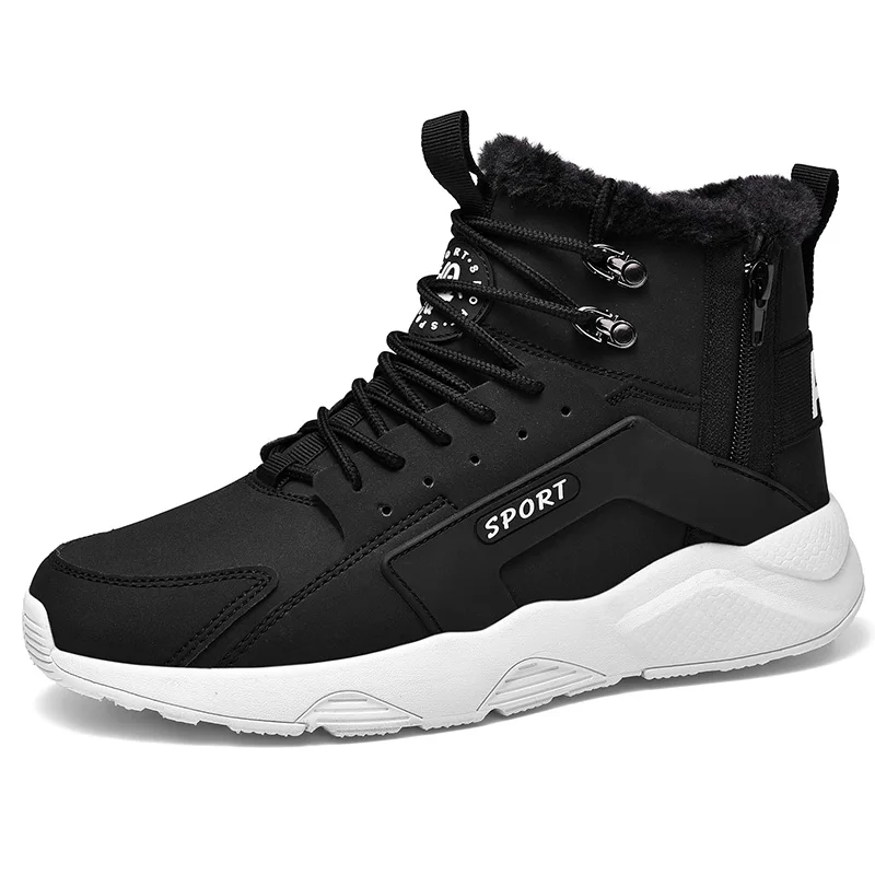 

Winter Men Comfortable Sneakers For Man Fashion Casual Shoes Plush Warmth High Quality lace-up Newest Air Brand Tenis Masculino