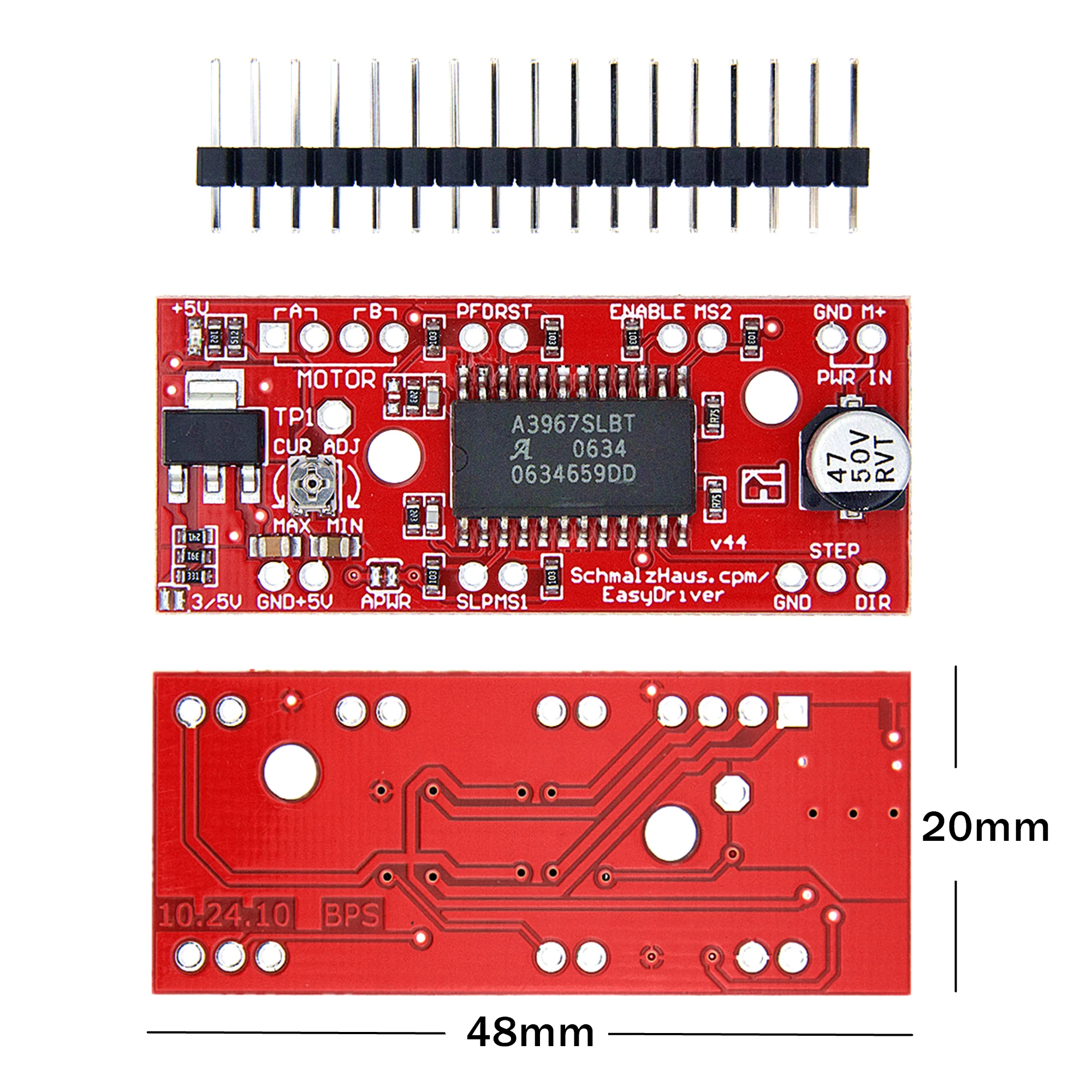 V44 A3967 EasyDriver Shield stepping Stepper Motor Driver For Arduino