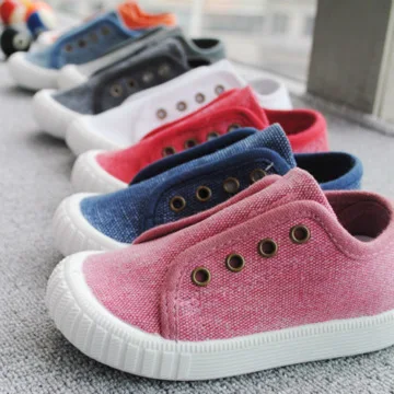 

19 Spring And Autumn New Style Big Boy Canvas Shoes Wash Cloth with tong kou yan Velcro Men And Women Children Soft-Sole Cloth S