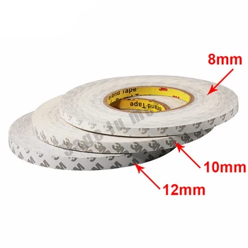 

3M Tape Double Sided Tapes Adhesive Strong Sticky 50M/Roll Width 8mm/10mm/12mm/15mm ws2811 ws2812 3528 5050 Led strips
