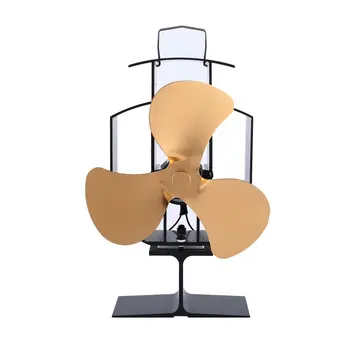 

3 Blades Heat Power Wood Stove Eco friendly Fan Home Wood Burner Fireplace Blower Fuel Coat Saving Stove Fan
