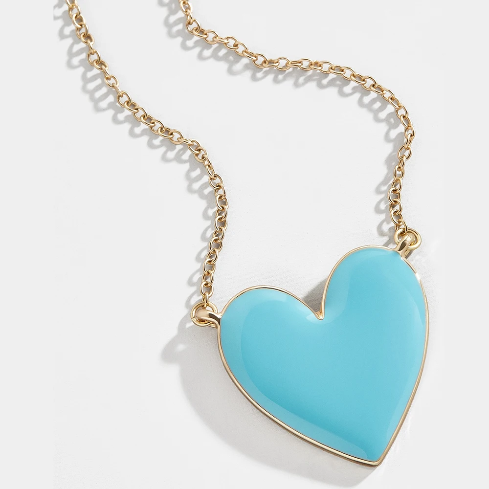 Модные ювелирные изделия эмаль крошечное сердце кулон ожерелье для женщин девочек Бохо чокер с сердечком Brincos подарок женский