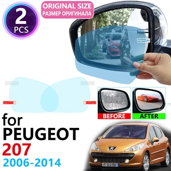

for Peugeot 207 207cc 207sw CC SW RC 2006~2014 Full Cover Rainproof Anti Fog Film Rearview Mirror Accessories 2007 2008 2013