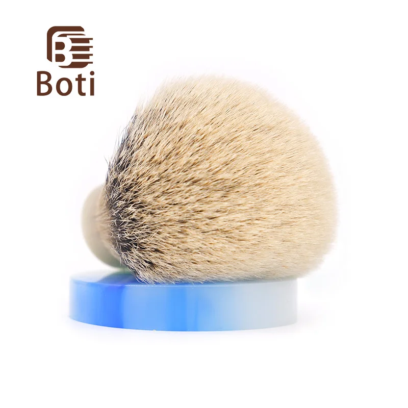 Boti Brush-SHD Silk HMW Silvertip Badger hair knot Super Higher density Silk HMW Silvertip  Bulb Shape shaving brush knot