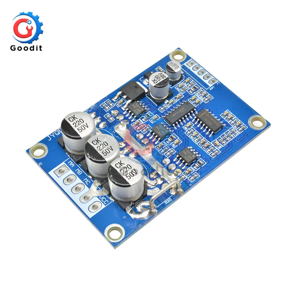 DC 12V-36V 500W PWM Brushless DC Motor Controller No Hall Motor Balancing Automotive Balanced BLDC Car Driver Control Board
