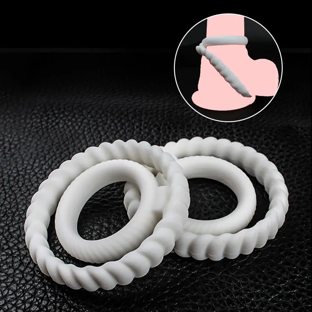 Силиконовые Двойные Кольца для пениса игрушки взрослых мужской эрекции кольцо