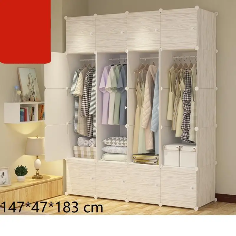 Armario Tela комод для хранения габинет Moveis Armadio Meble Mueble De Dormitorio шкаф мебель для спальни шкаф гардероб - Цвет: Version D