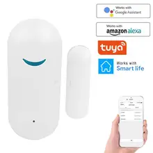 Tuya – détecteur intelligent d'ouverture/fermeture de porte, détecteur d'ouverture/fermeture de porte, alarme de Notification, alarme sonore, application WiFi, avec Alexa et Google Home