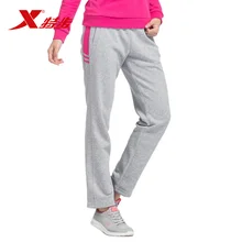Xtep Женские трикотажные брюки весенние модные свободные мягкие хлопковые спортивные штаны женские модные трендовые штаны для йоги и фитнеса 984328630910