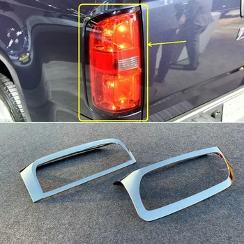 

For Chevrolet Colorado 2015-2019 rear tail light lamp cover trim ABS chrome 2pcs