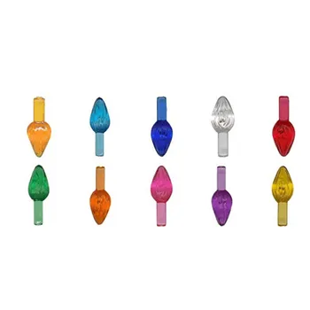 

50 Pcs Colorful Ceramic Christmas Tree Replacement Bulbs DIY Crystal Gadgets for Home Party Christmas Decor Light Accessories