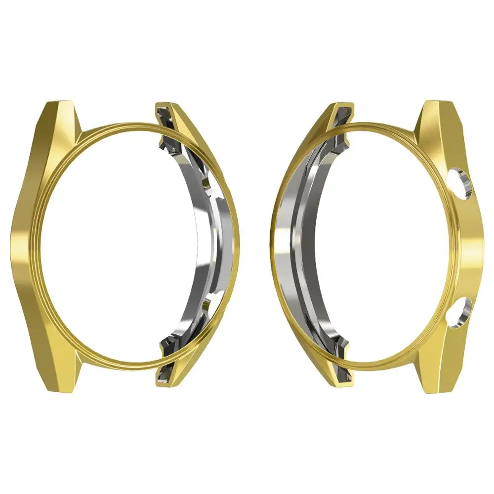 Золото CACKOIE подходит для huawei Watch GT smart watch 46 мм 42 мм защитная оболочка полый ТПУ анти-капля покрытие защитная оболочка - Цвет: Золото