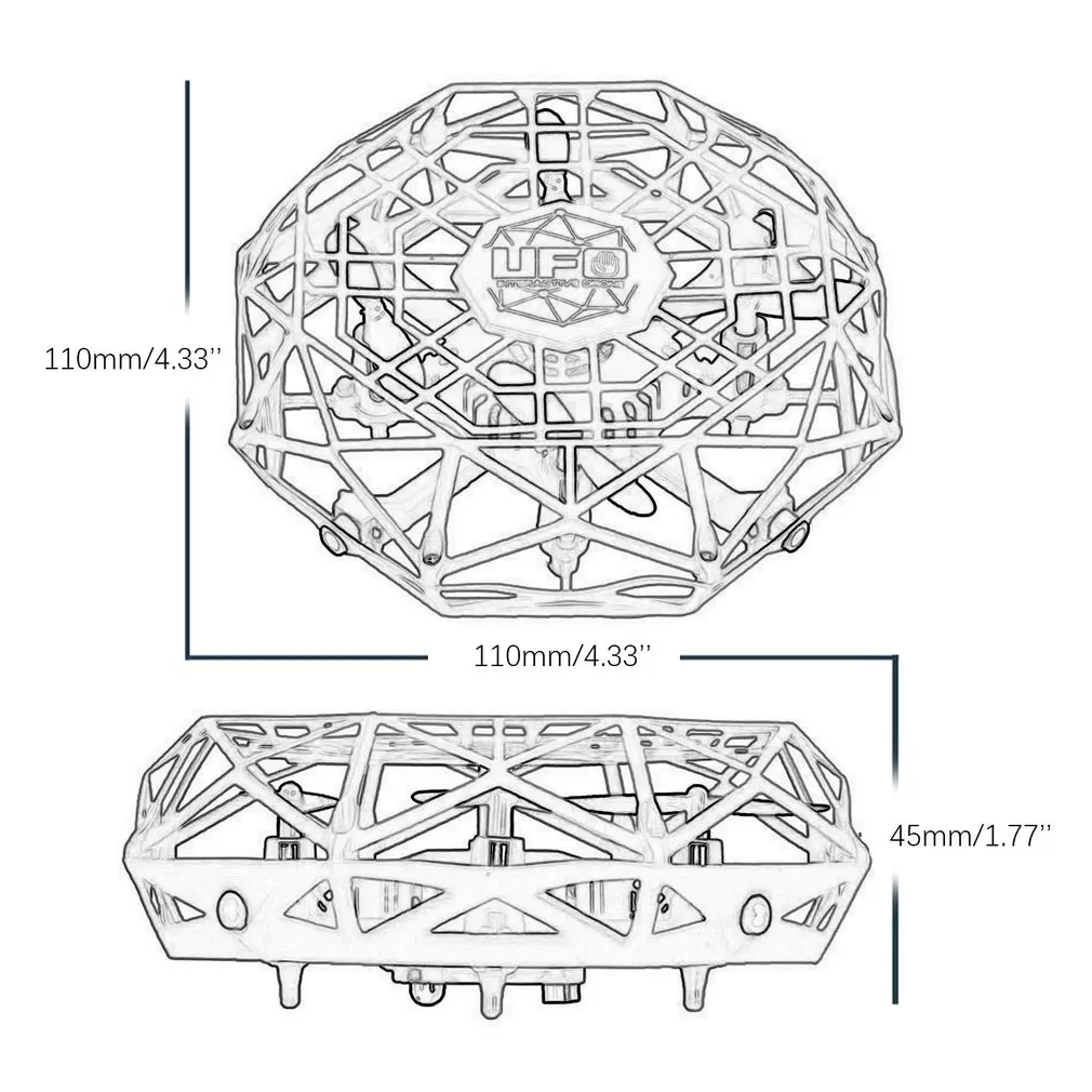 TL123 UFO Mini Drone Helicopter RC Quadcopter Sensing and Lights Indoor Toy Electronic Helicopter Toy Best Gift