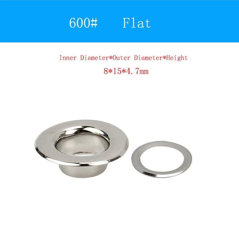 200 компл./упак. серебряные латунные люверсы с втулкой для рукоделия скрапбукинг