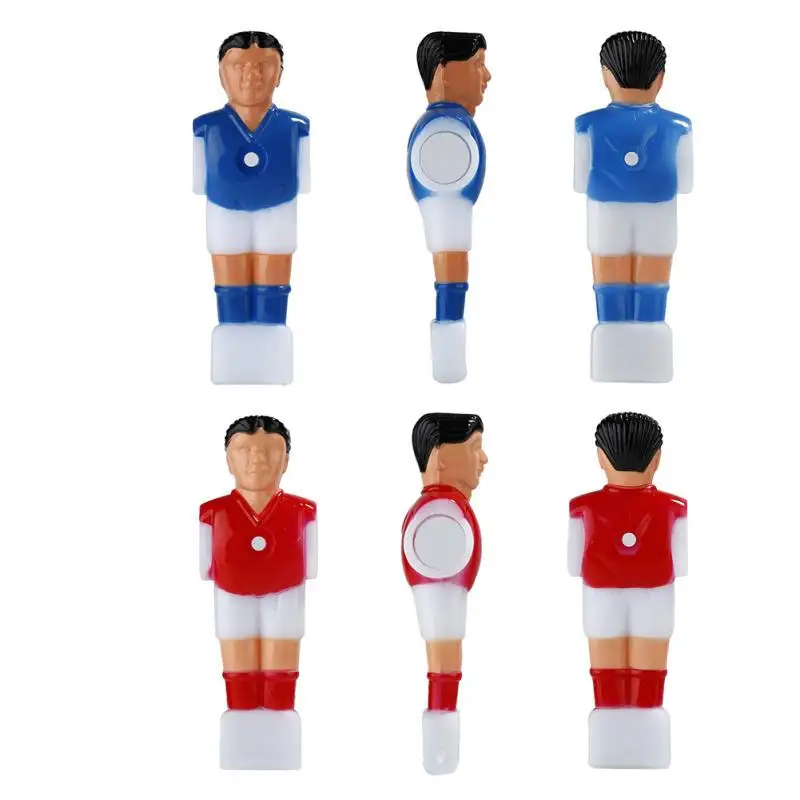 New Hard Plastic 22pcs Red&Blue Football Table Men Player With Screws Soccer Table Tournament Doll Football Machine Accessories