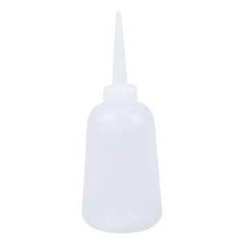 

Clear White Plastic Sauce Oil Liquid Dispensing Squeeze Bottle 300ml