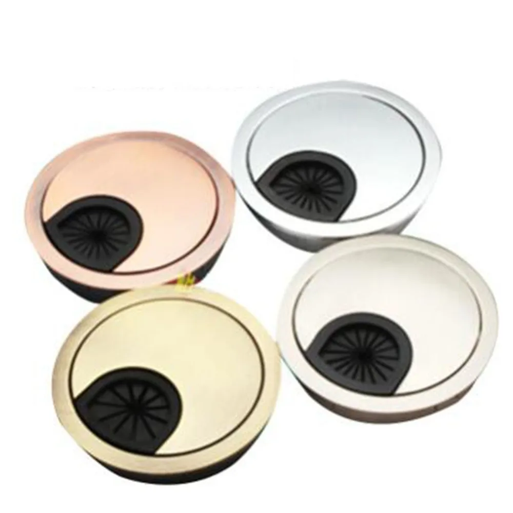 

Zinc Alloy Desk Wire Hole Cover Base Computer Grommet Table Cable Outlet Port Surface Line Box Furniture Hardware Accessories