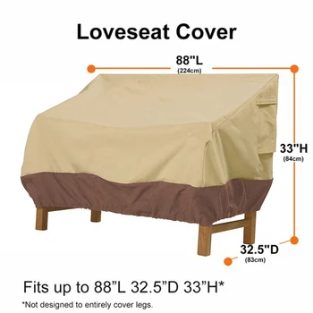 

Dust Outdoor sofa cover 210D Oxford cloth Drawstring closing Windproof