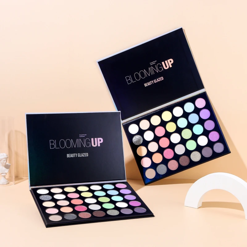 Beauty Glazed 35 Color Eyeshadow Palette Colorful Earlescent Matte Eye Shadows Highlight Eyeshadow Plate Beauty Makeup TSLM1