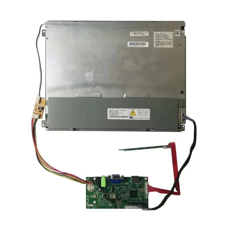 12.1'' open-frame AA121SP01 800*600 LVDS 20pins industrial screen with Control board VGA HDMI input for industrial display